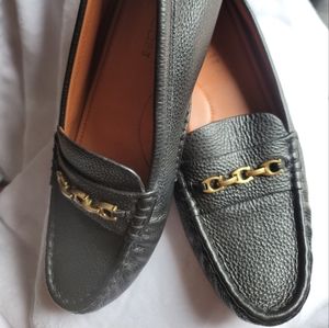 Coach black loafers